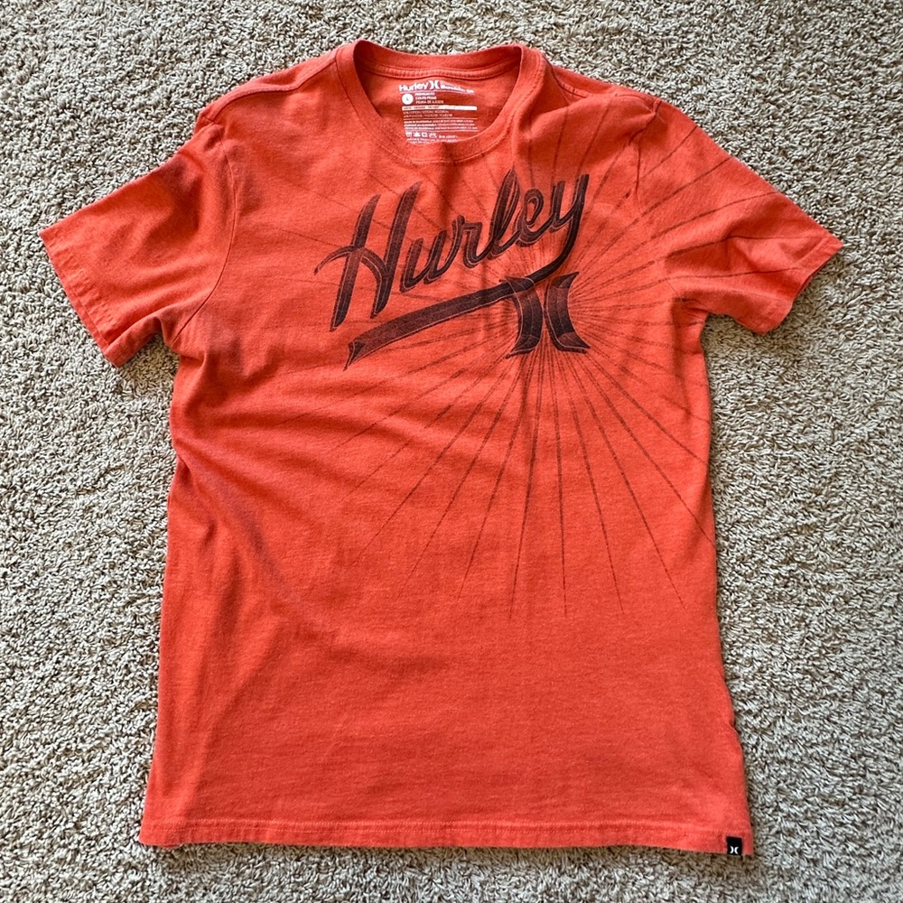 Men’s Hurley Tee, Orange, Large